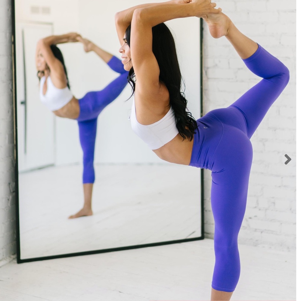 Purple Ascend Hi-Rise Capri